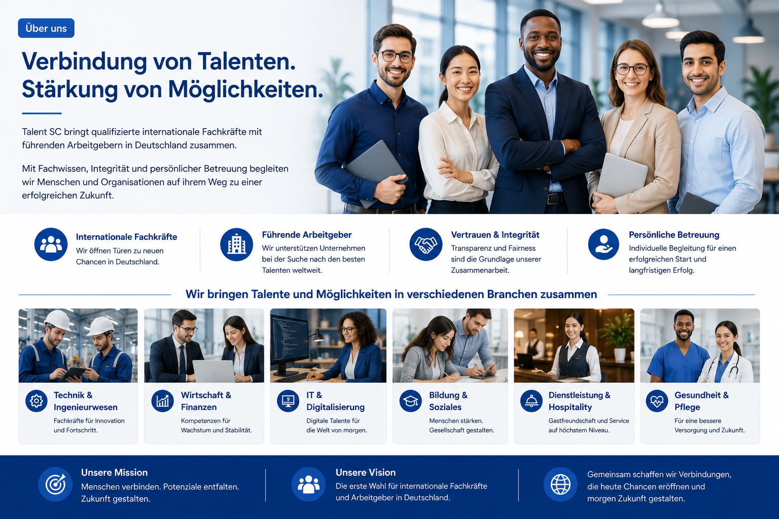 Professional support visual